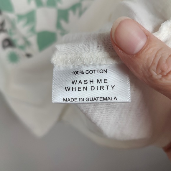 Girl Dangerous Tank Top Womens Small Cosmic Dreaming Graphic Muscle Tee White - Picture 7 of 9